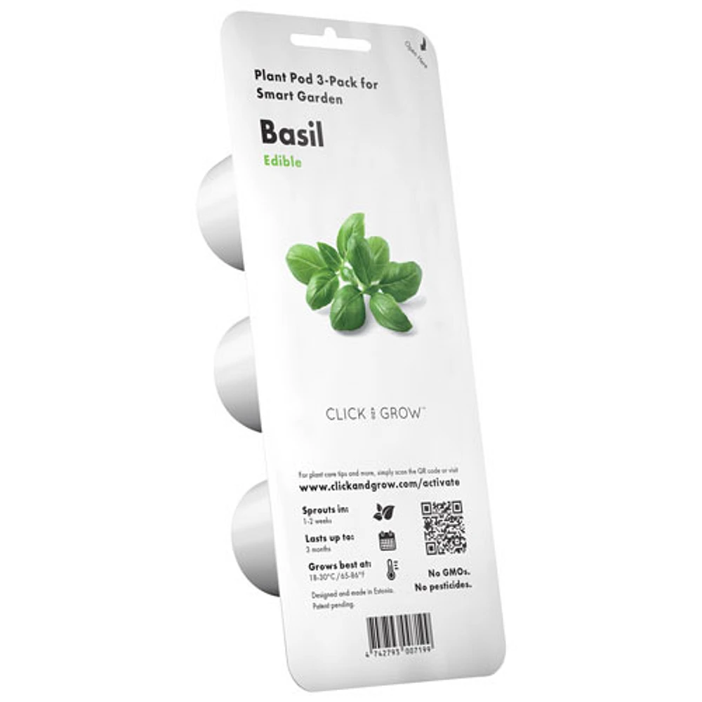 Click & Grow Basil Seed Capsule Refill - 3 Pack