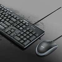 Ensemble avec clavier et souris avec fil MK200 de Logitech - Noir