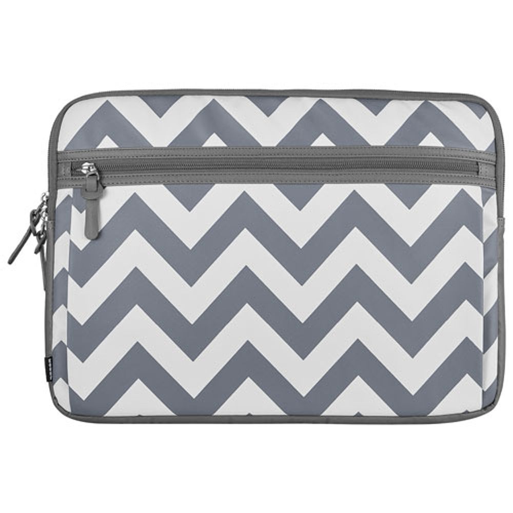 Modal Chevron 16" Laptop Sleeve - White/Grey - Only at Best Buy