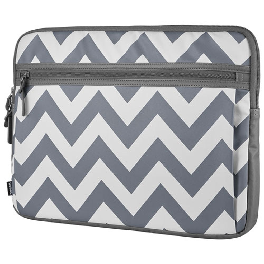 Modal Chevron 16" Laptop Sleeve - White/Grey - Only at Best Buy