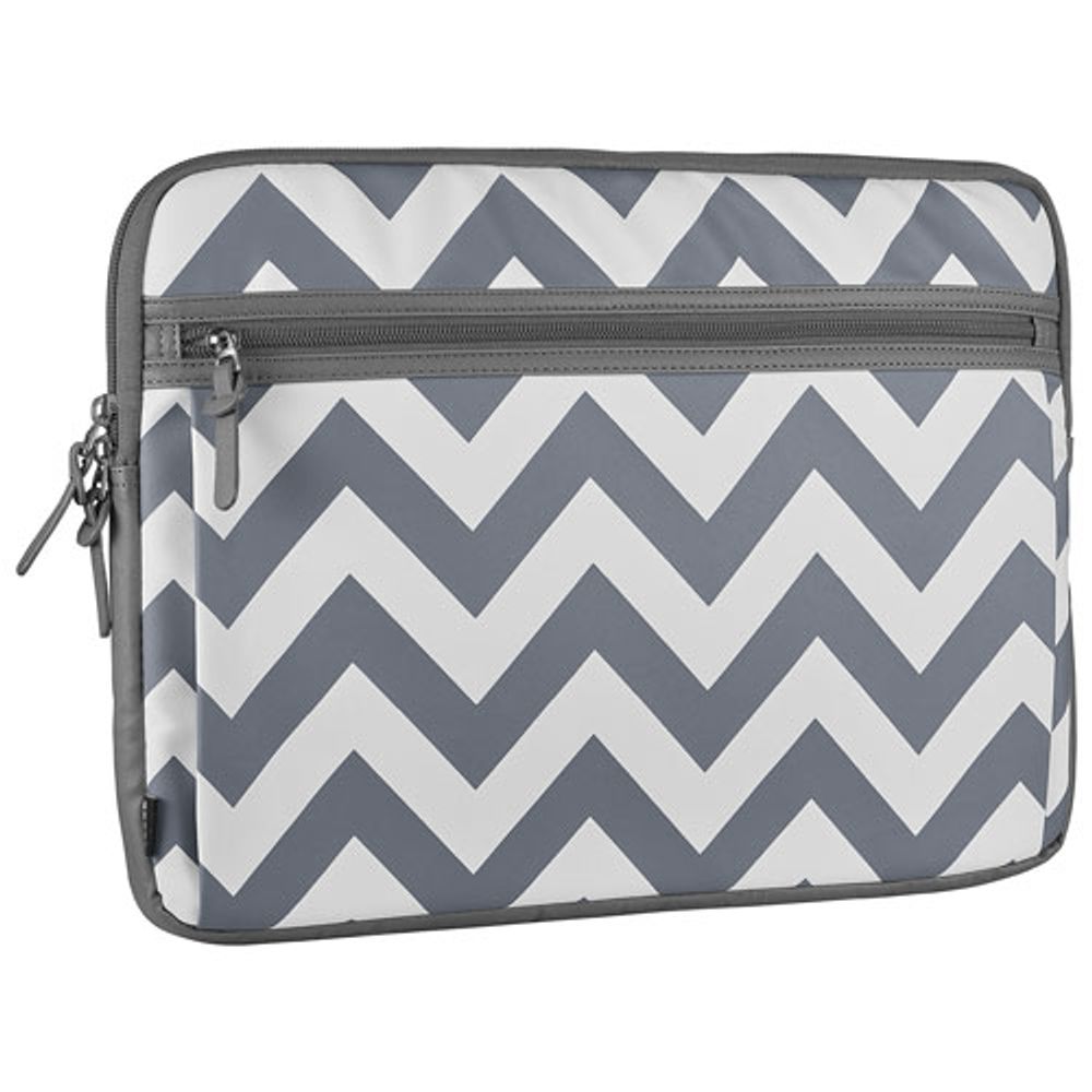 Modal Chevron 16" Laptop Sleeve - White/Grey - Only at Best Buy