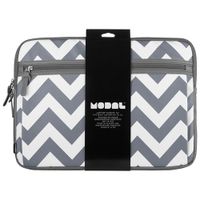 Modal Chevron 16" Laptop Sleeve - White/Grey - Only at Best Buy