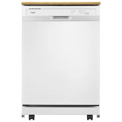 Lave-vaisselle mobile 24 po 64 dB de Whirlpool (WDP370PAHW) - Blanc