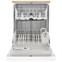 Whirlpool 24" 64dB Portable Dishwasher (WDP370PAHW) - White