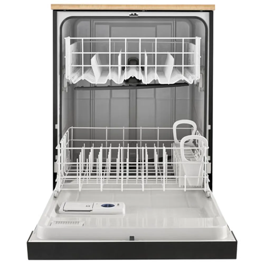 Whirlpool 24" 64dB Portable Dishwasher (WDP370PAHB) - Black