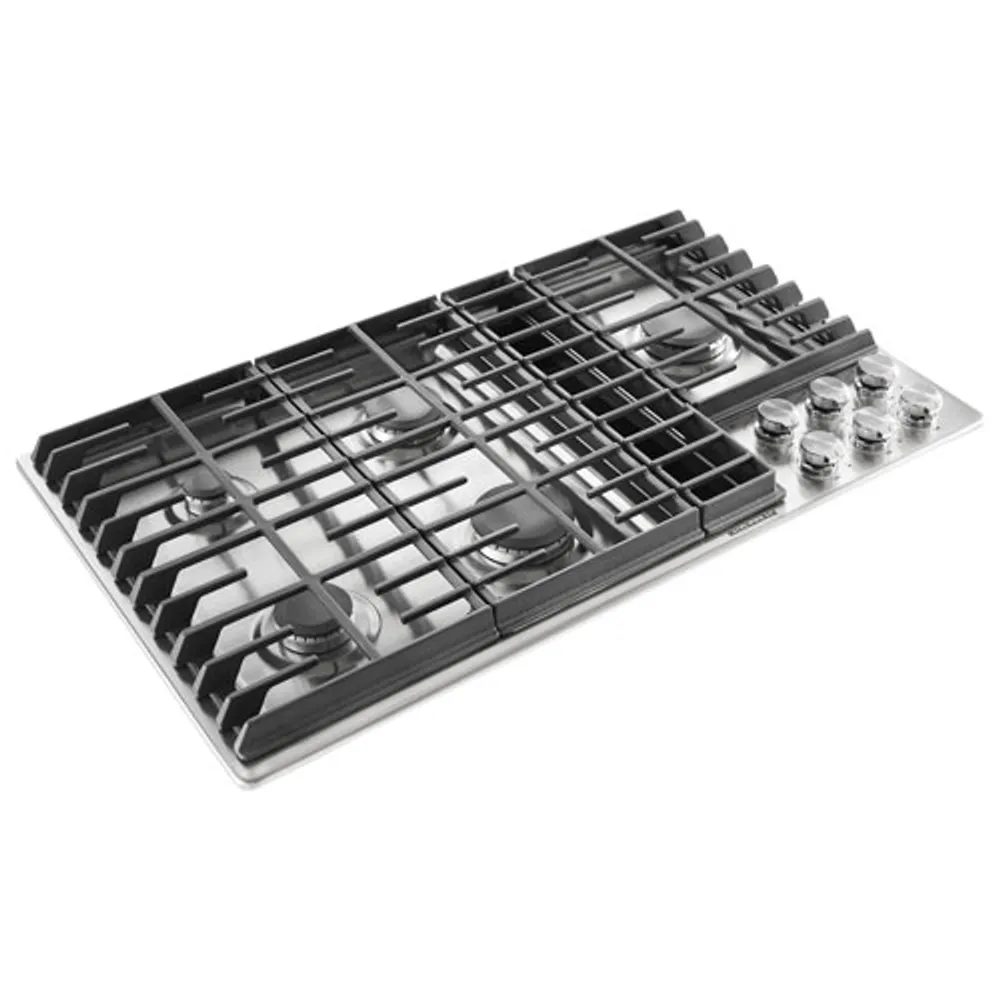 KitchenAid 36" 5-Burner Gas Cooktop (KCGD506GSS) - Stainless Steel