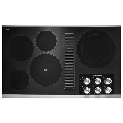 KitchenAid 36" 5-Element Electric Cooktop (KCED606GSS) - Stainless Steel