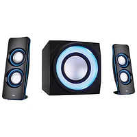 Système de haut-parleurs Bluetooth 2.1 canaux Curve Lights de Cyber Acoustics pour ordinateur