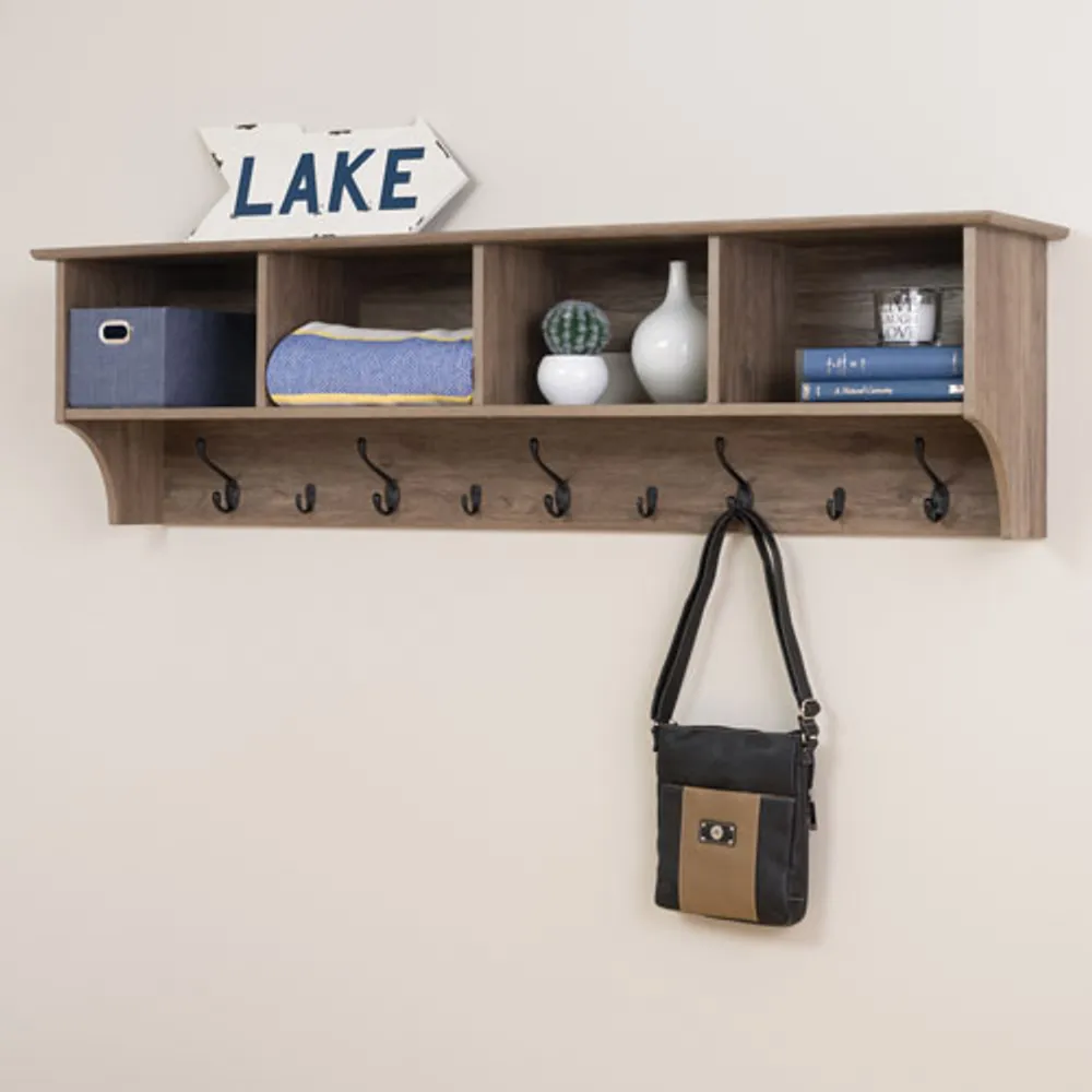 4-Shelf Wall Shelf  - Drifted Grey