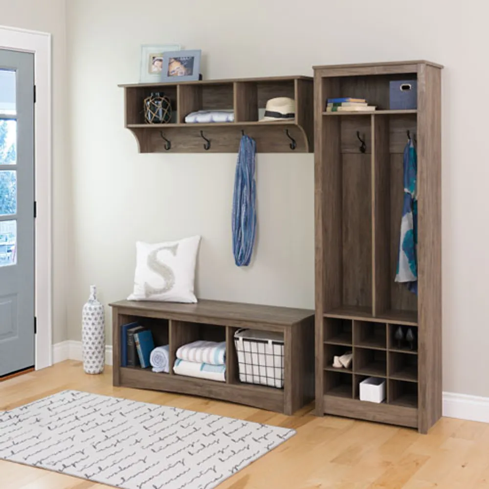 Entryway Organizer with Shoe Storage - Drifted Grey