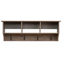 Prepac Entryway Cubbie Shelf  - Drifted Grey