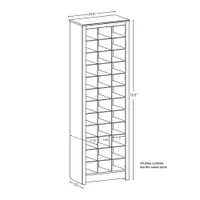 36-Cubby Shoe Storage Cabinet