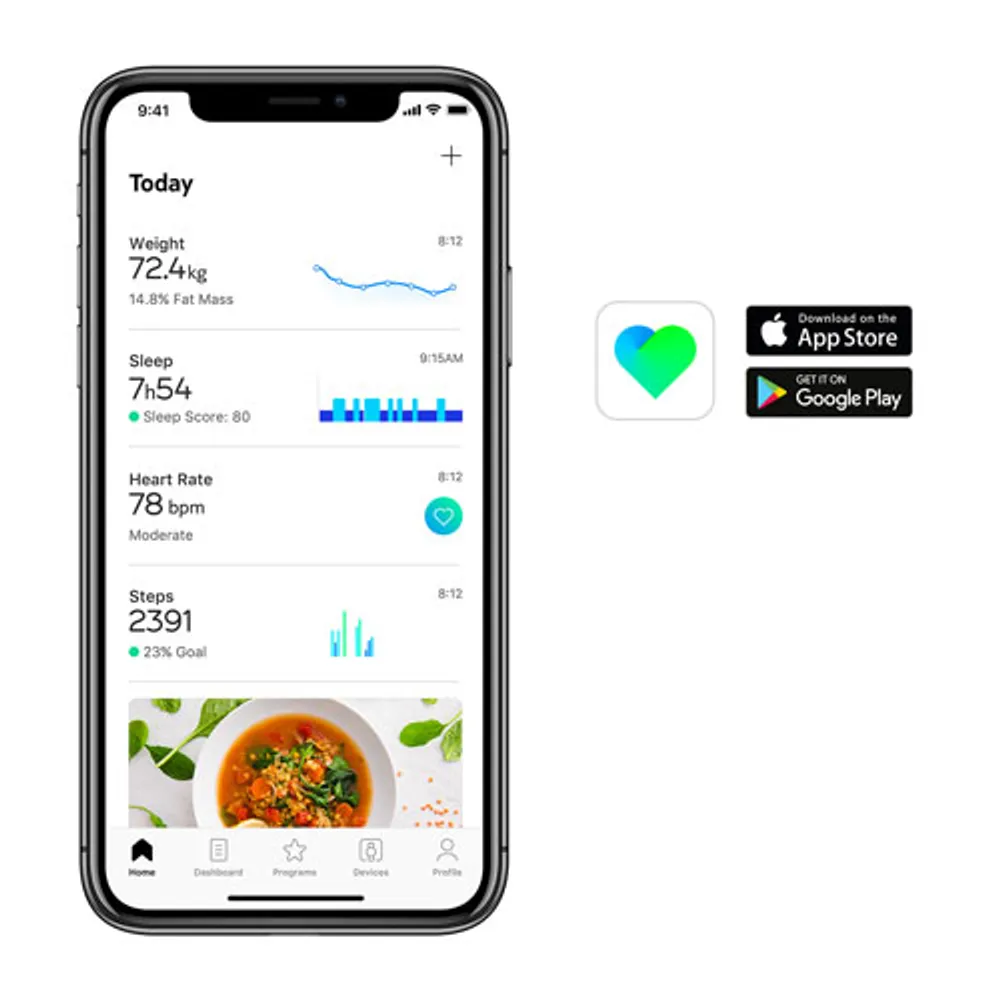 Withings Body+ Wi-Fi Body Composition & Smart Scale - White