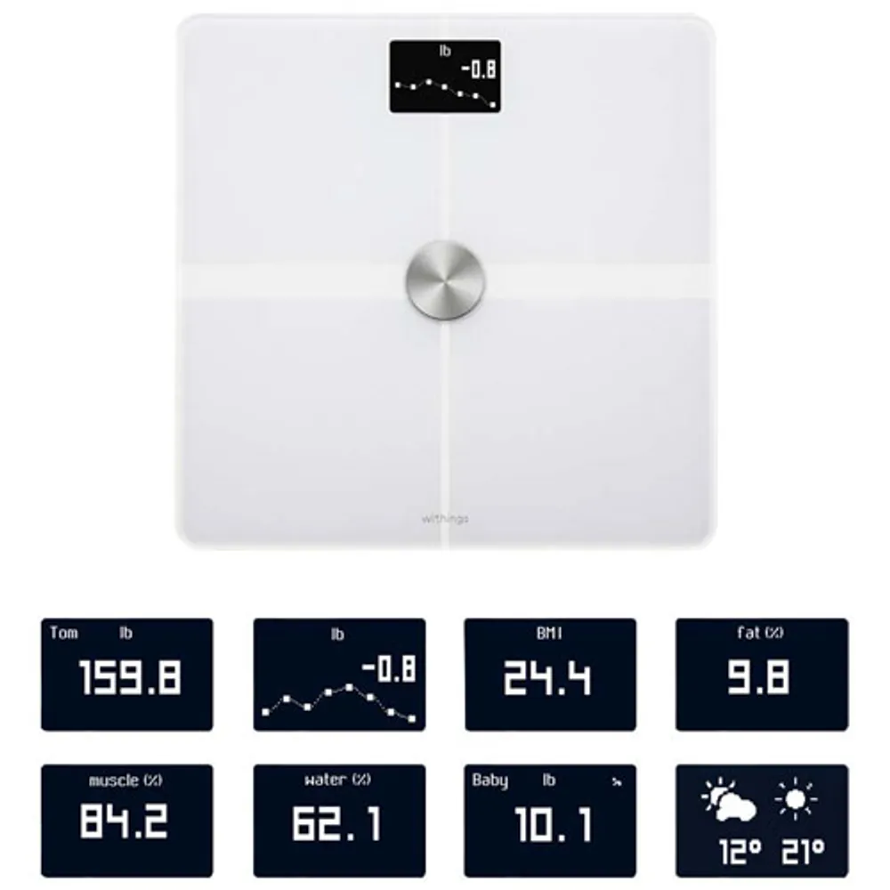 Withings - Body+ Body Composition Smart Wi-Fi Scale - White