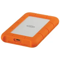 Disque dur externe portatif USB-C Rugged de 1 To de LaCie pour PC/Mac (STFR1000800) - Orange