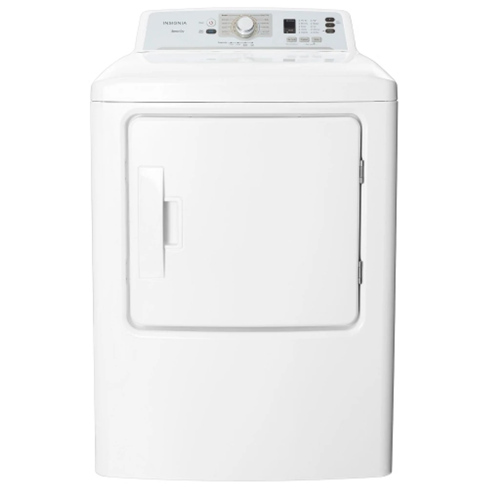 Insignia 6.7 Cu. Ft. Electric Dryer w/ Sensor Dry & Cycle Memory (NS-FDRE67WH8A-C) - White - Only at Best Buy