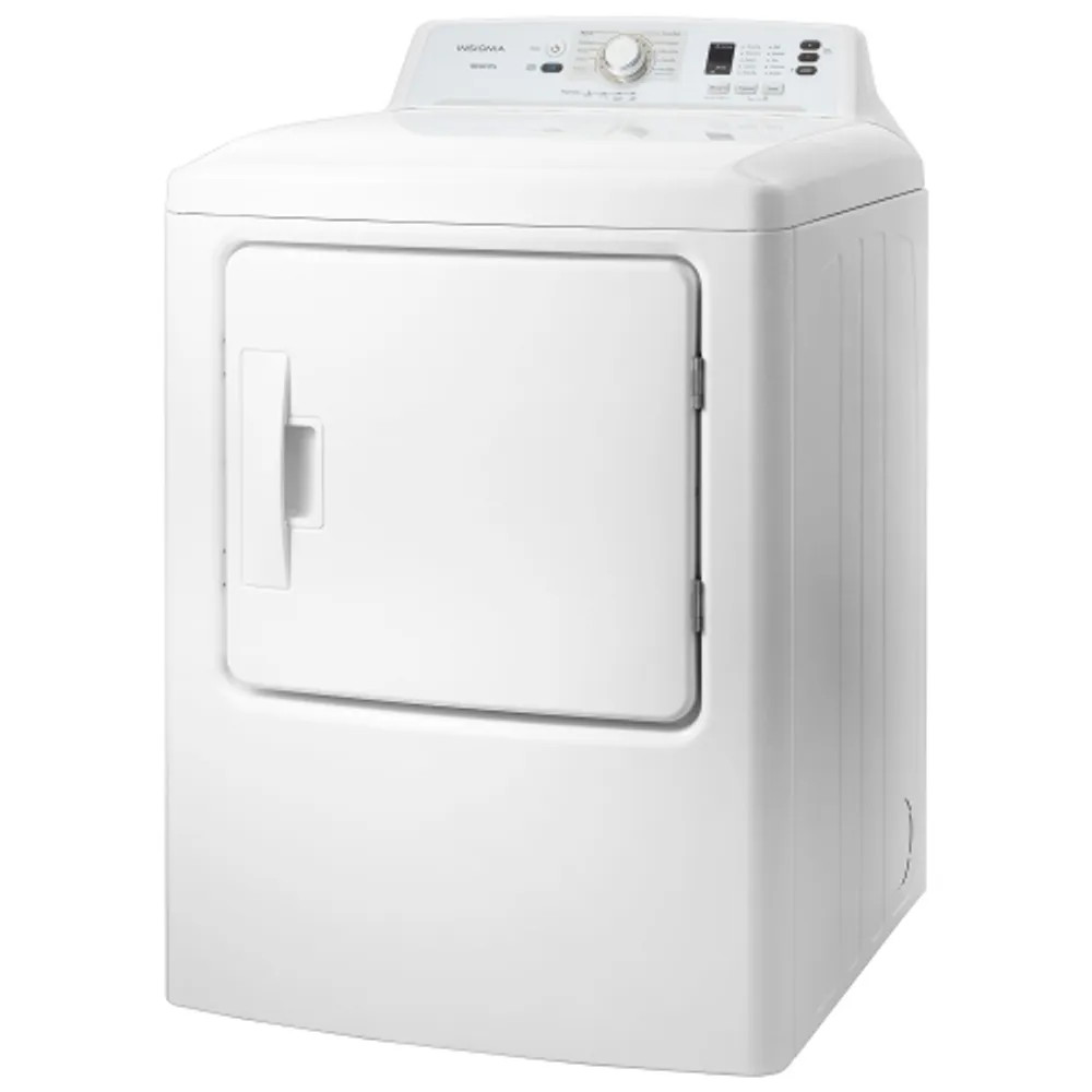 Insignia 6.7 Cu. Ft. Electric Dryer w/ Sensor Dry & Cycle Memory (NS-FDRE67WH8A-C) - White - Only at Best Buy