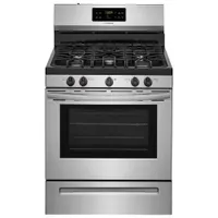 Frigidaire 30" 5.0 Cu. Ft. Self-Clean 5-Burner Freestanding Gas Range (FFGF3054TS) - Stainless Steel