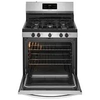 Frigidaire 30" 5.0 Cu. Ft. Self-Clean 5-Burner Freestanding Gas Range (FFGF3054TS) - Stainless Steel