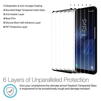 Zuidelijk grot land NAZTECH Samsung Galaxy S8 Naztech Premium HD Tempered Glass Screen Protector  | Scarborough Town Centre Mall