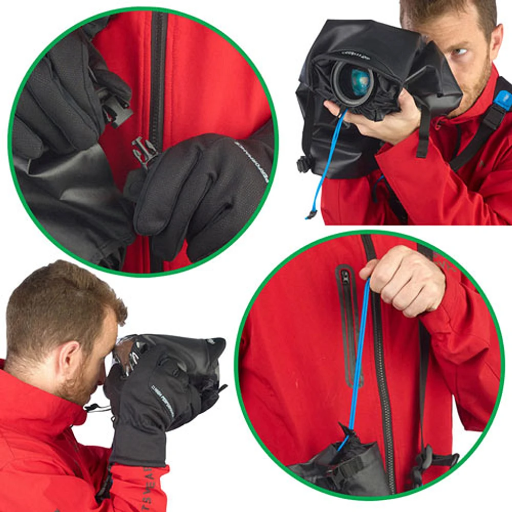 Housse imperméable professionnelle Agua de Miggo pour appareil photo reflex numérique - Grand