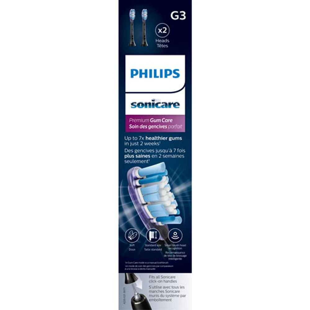 Philips Sonicare Premium Gum Care Replacement Toothbrush Heads - 2 Pack