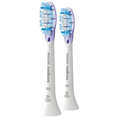 Têtes de rechange de brosse à dents Sonicare Premium Gum Care de Philips - Paquet de 2 - Blanc