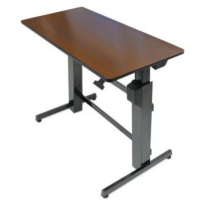 Ergotron Workfit-d, Sit-stand Desk (walnut Surface) -