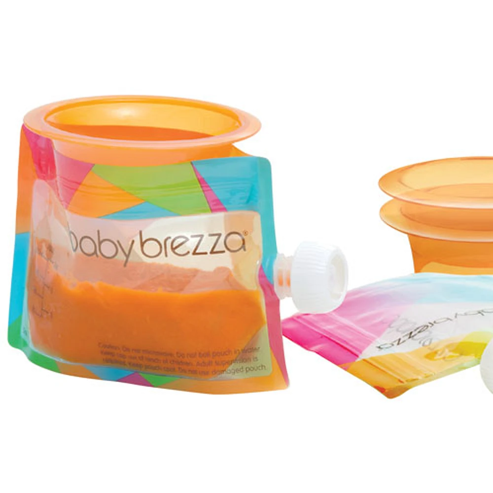 Baby Brezza Reusable Food Pouch - 10 Pack