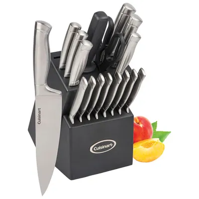 Cuisinart Stainless Steel 21-Piece Knife Block Set (SSC-21CC)