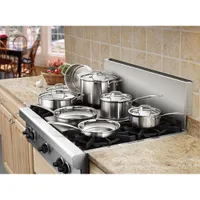 Cuisinart Triple-Ply 12-Piece Multiclad Pro Cookware Set - Stainless Steel