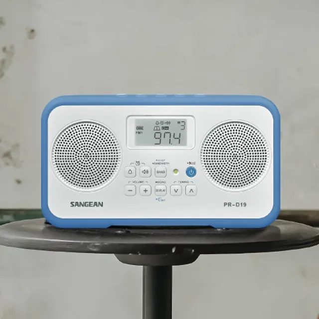 Sangean PR-D19BK FM Stereo/AM Digital Tuning Portable Radio with