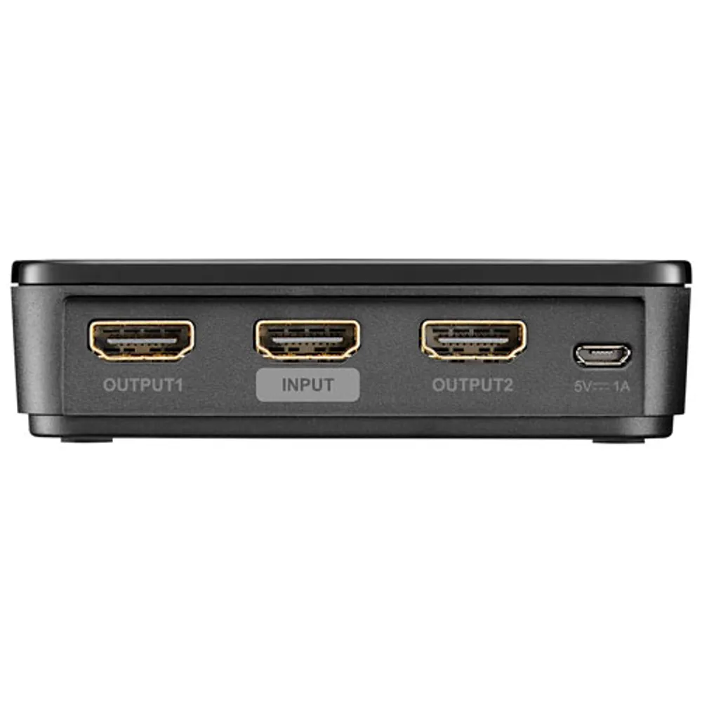 Rocketfish 2-Output HDMI Splitter with 4K and HDR Pass-Through - Only at Best Buy