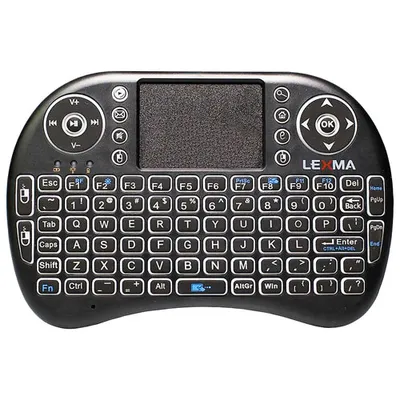 Lexma TK200 Wireless Backlit Ergonomic Mini Keyboard with Touchpad