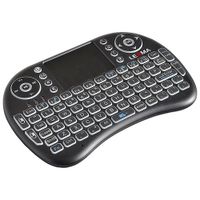 Lexma TK200 Wireless Backlit Ergonomic Mini Keyboard with Touchpad