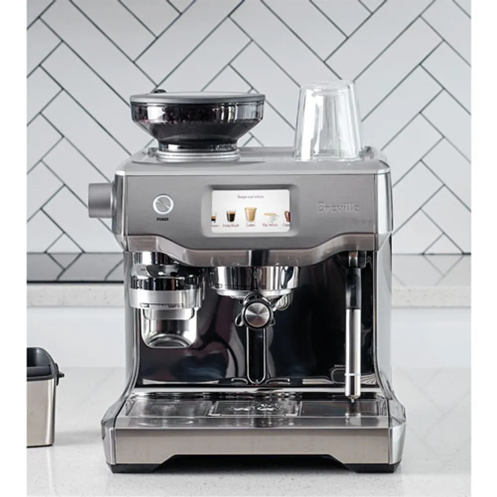 Breville Oracle Touch Automatic Espresso Machine with Frother & Coffee Grinder - Silver