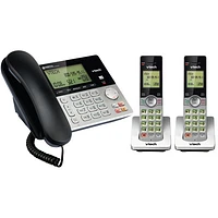 Téléphone ss fil 2 combinés DECT 6.0 identification appelant et répondeur de VTech (CS6949-2) - Arg