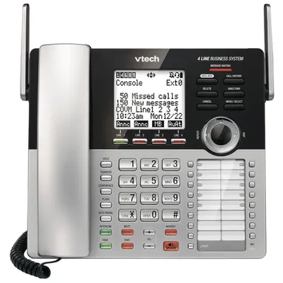 VTech 1-Handset DECT 6.0 Corded Phone with Answering System (CM18445) - Silver