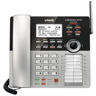 VTech DECT 6.0 Corded Accessory Deskset for CM18245 (CM18245) - Silver