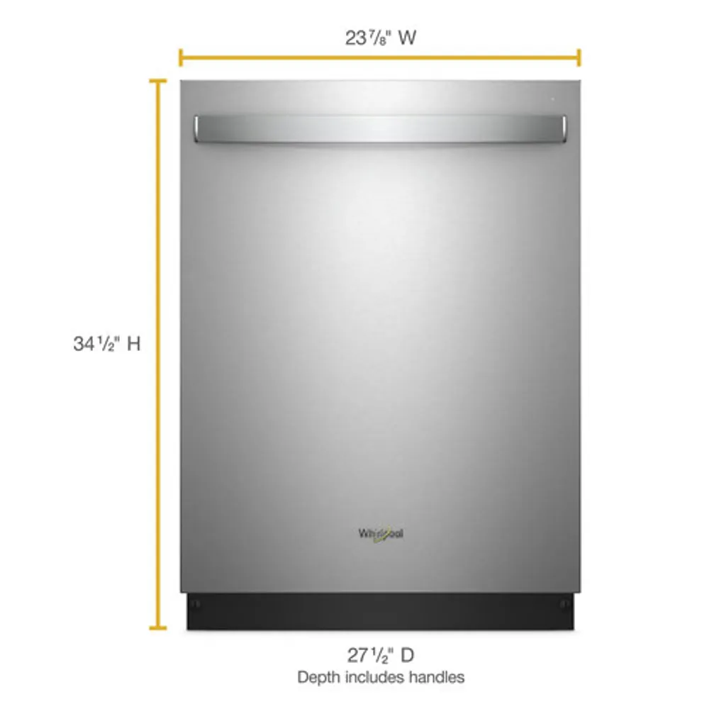 Whirlpool 24" 51dB Built-In Dishwasher (WDT730PAHZ) - Stainless Steel