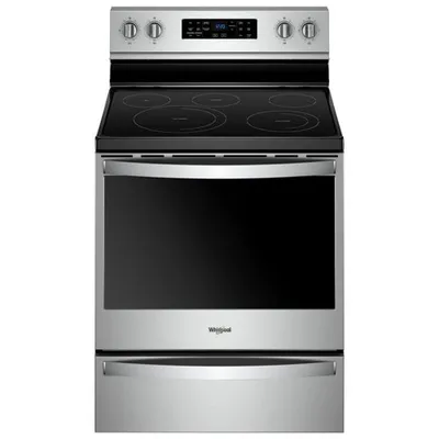 Whirlpool 30" 6.4 Cu. Ft. Fan Convection 5-Element Electric Range (YWFE775H0HZ) - Stainless Steel