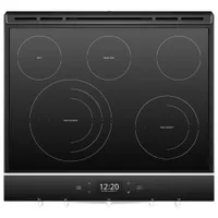 Cuisinière électrique encastrable 5 éléments à four autonettoyant 6,4 pi³ 30 po de Whirlpool - Blanc