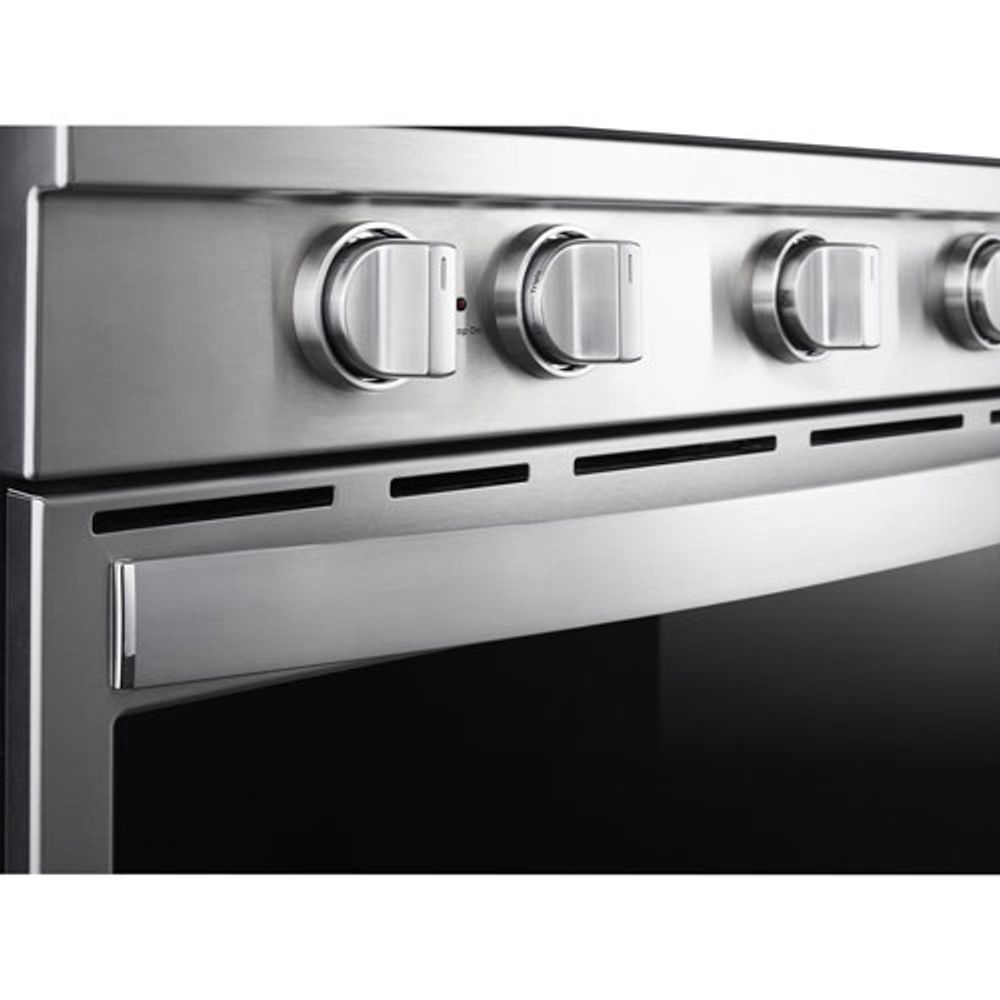 Whirlpool 30" 6.4 Cu. Ft. True Convection 5-Element Slide-In Electric Range (YWEE750H0HZ) - Stainless