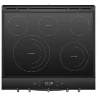 Whirlpool 30" 6.4 Cu. Ft. True Convection Slide-In Electric Range (YWEE750H0HV) - Black Stainless