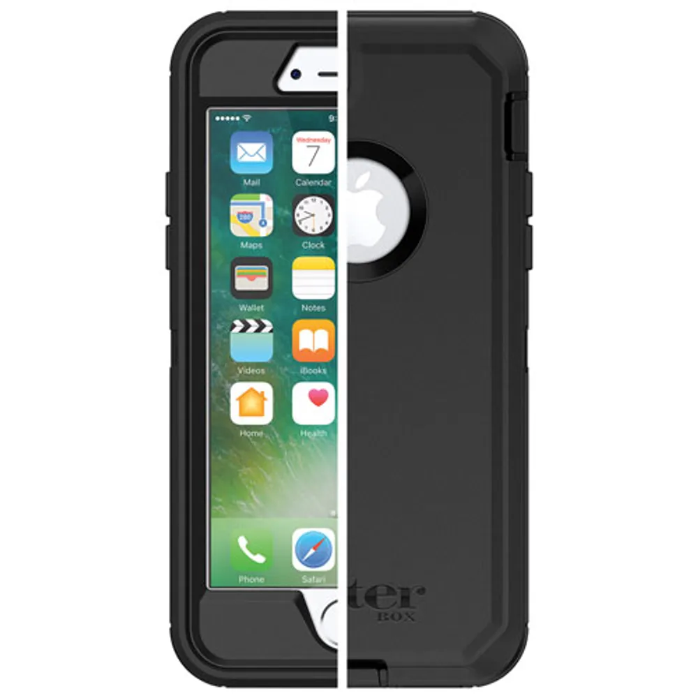OtterBox Defender Fitted Hard Shell Case for iPhone SE (3rd/2nd)/Gen8/7 - Black