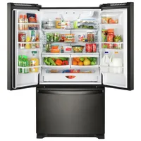 Whirlpool 36" Counter Depth French Door Refrigerator w/ Water Dispenser (WRF540CWHV)-Black Stainless