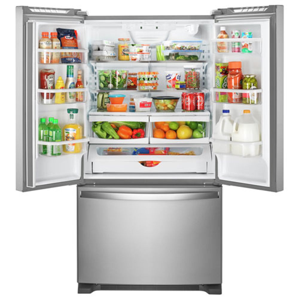 Whirlpool 36" Counter Depth French Door Refrigerator w/ Water Dispenser (WRF540CWHZ)-Stainless Steel