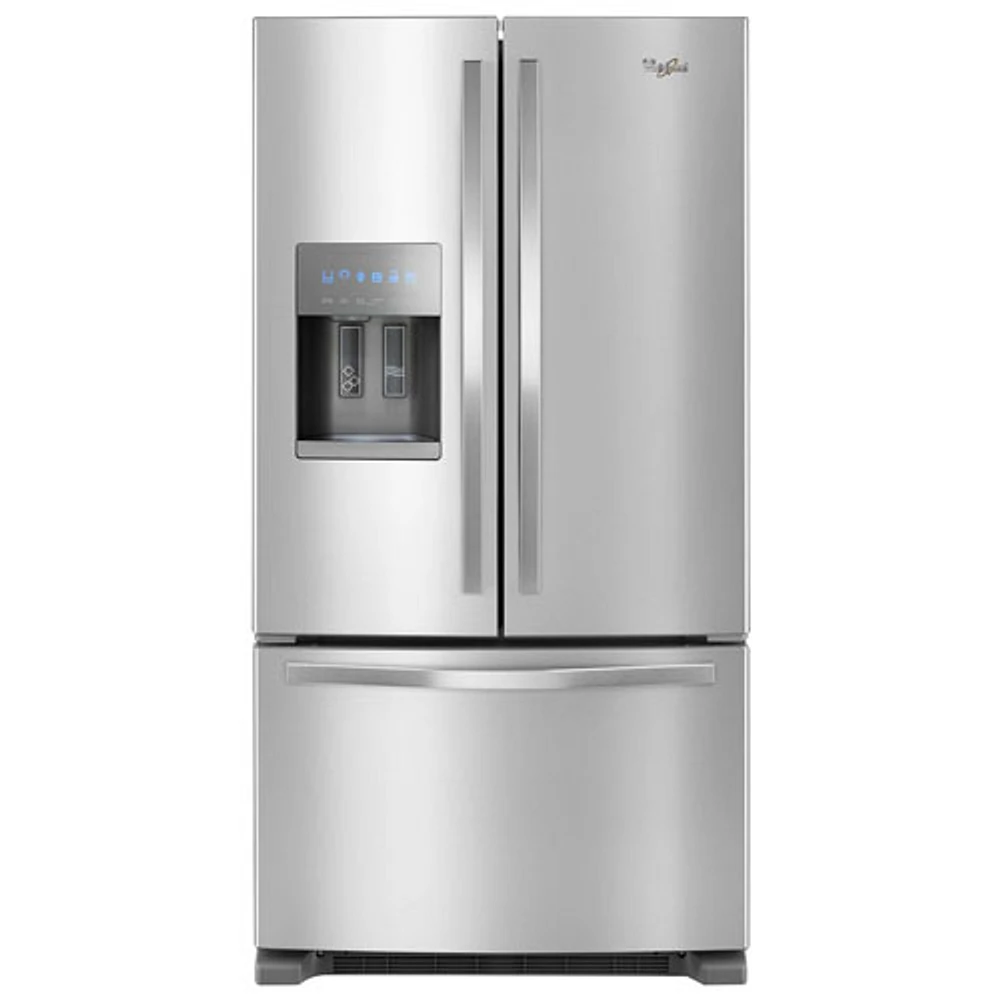 Whirlpool 36" French Door Refrigerator with Ice & Water Dispenser (WRF555SDFZ) - Stainless Steel