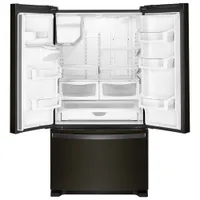 Whirlpool 36" French Door Refrigerator with Water & Ice Dispenser (WRF555SDHV) - Black Stainless