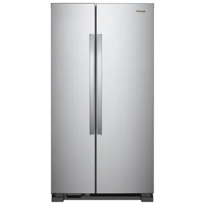 Whirlpool 36" 24.9 Cu. Ft. Side-by-Side Refrigerator with LED Lighting (WRS315SNHM) - Stainless